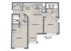 Mill Creek_2 Bedroom Floor Plan
